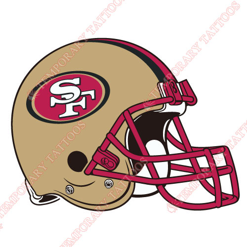 San Francisco 49ers Customize Temporary Tattoos Stickers NO.748